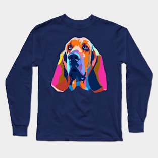 Bloodhound Pop Art - Dog Lover Gifts Long Sleeve T-Shirt